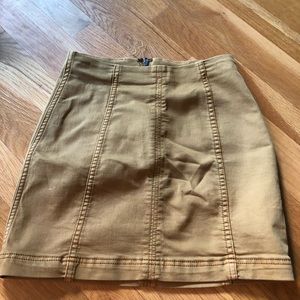 Free People yellow skirt